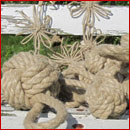 Flax monkey's fist toys